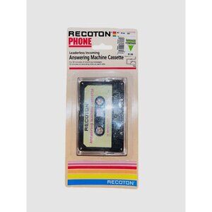 Vintage Recoton Incoming Answering Machine Cassette NEW Old Stock
